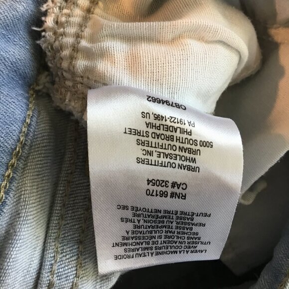 Free People Jeans Mara Skinny Women's Size 24 Light Wash Blue Distressed Knee - Picture 4 of 7